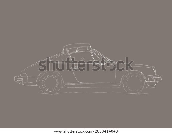 Freehand sketch car\
couple age\
wallpaper.