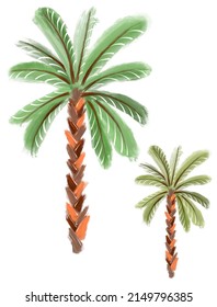 
Freestyle digitally painted palm trees.