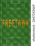 Freetown Tourism and travel, white background