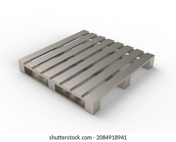 Freight Euro Pallet Isolated On White Stock Illustration 2084918941 ...