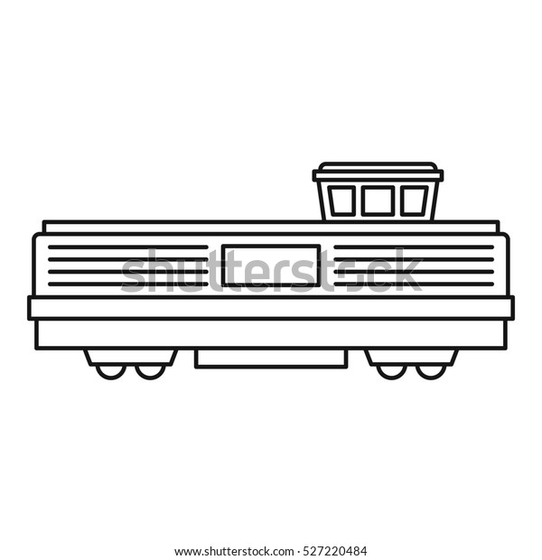 Freight train icon icon. Outline illustration\
of freight train  icon for web\
design