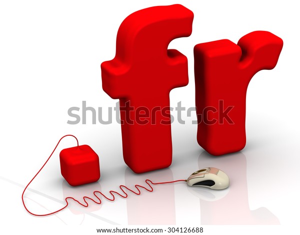 French Domain Fr 3d Illustration Domain Stock Illustration 304126688 Images, Photos, Reviews