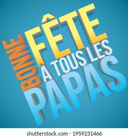 french grandfathers day card banner large illustration