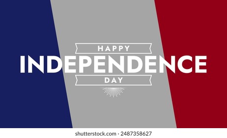 French Independence Day colorful text typography on french flag background banner illustration great for wishing and celebrating Happy French Independence Day in july - Powered by Shutterstock