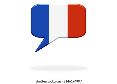 French Language France Balloon National Colors Stock Illustration ...