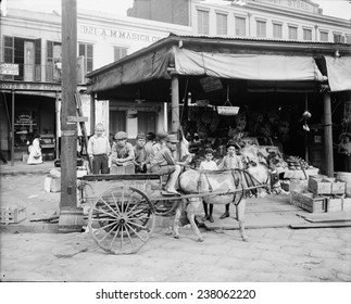 The French Market, New Orleans, Louisiana, Ca 1910.