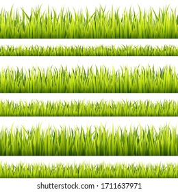 Fresh and green grass banner lines. Herbal growth overlay. Sport field coating - Shutterstock ID 1711637971