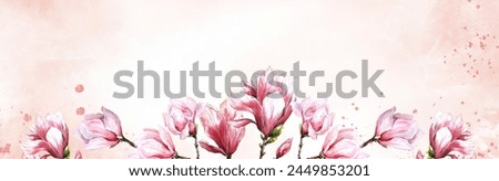 Similar – Beautiful pink flower frame