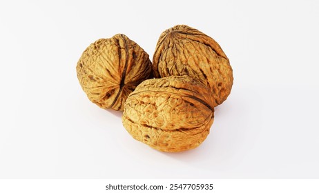 Fresh Natural Walnuts | Ideal for Healthy Snacks, Culinary Creations, and Food Photography | Perfect for Recipe Blogs, Nut-Based Dishes, and Gourmet Cooking - Powered by Shutterstock