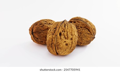 Fresh Natural Walnuts | Ideal for Healthy Snacks, Culinary Creations, and Food Photography | Perfect for Recipe Blogs, Nut-Based Dishes, and Gourmet Cooking - Powered by Shutterstock