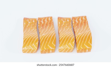 Fresh Packaged Salmon Fillets | Ideal for Seafood Lovers, Healthy Meals, and Gourmet Cooking | Convenient and Ready-to-Serve Option - Powered by Shutterstock