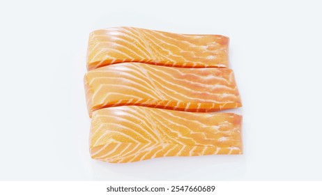 Fresh Packaged Salmon Fillets | Ideal for Seafood Lovers, Healthy Meals, and Gourmet Cooking | Convenient and Ready-to-Serve Option - Powered by Shutterstock