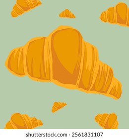 Freshly baked croissant Illustration and wallpaper - Powered by Shutterstock