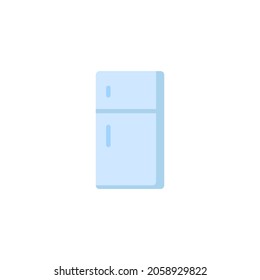 Fridge Isolated Illustration. Fridge Flat Icon On White Background. Fridge Clipart.