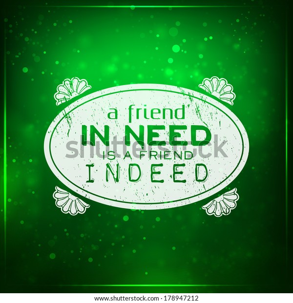 Friend Need Friend Indeed Futuristic Motivational Stock Illustration 178947212 Shutterstock 1865