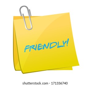 friendly post illustration design over a white background - Powered by Shutterstock