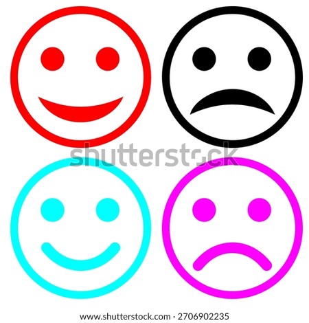 friendly, and versatile format suitable for apps, stickers, social media, branding, UI elements, and graphic design projects. Fully scalable vector artwork with smooth lines and cheerful expressions.