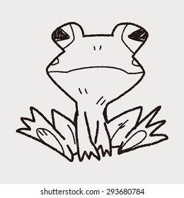 Frog Doodle Stock Illustration 293680784 | Shutterstock