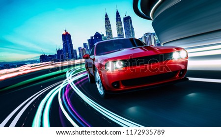Similar – Image, Stock Photo Street lamp in front of a two-tone house wall at the edge of a parking area
