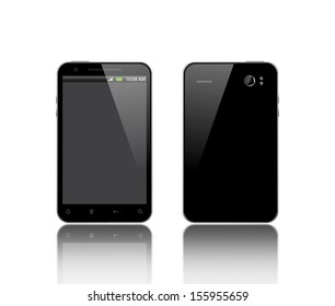 Front Back Side Smart Phone Stock Illustration 155955659 | Shutterstock
