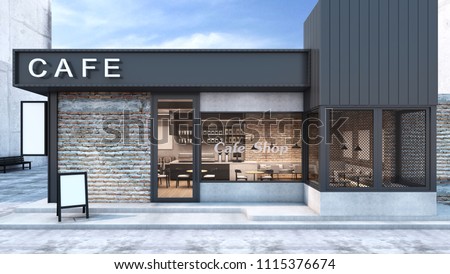 Similar – Image, Stock Photo Door and shop window of abandoned house, image of palm trees, longing, wanderlust and reality