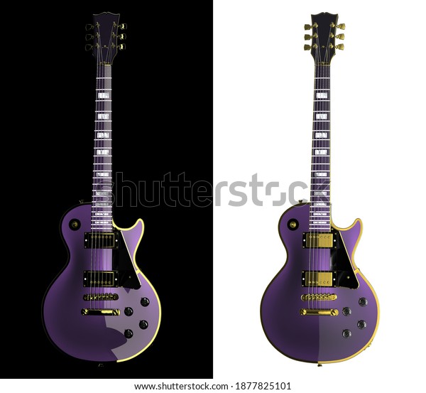 dark purple guitar