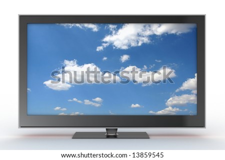 front view of plasma tv