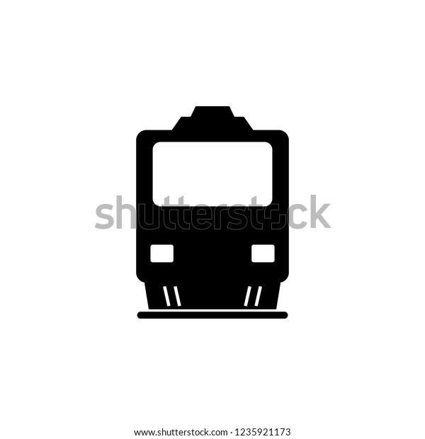 front view train,\
transport icon. Element of transport front view icon for mobile\
concept and web apps. Glyph front view train, transport icon can be\
used for web and\
mobile