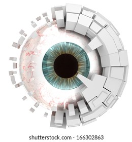 Frontal View Of Bionic Eye