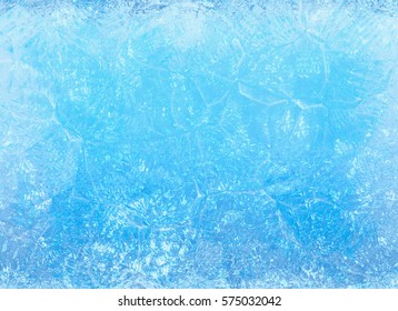 Frozen Ice. Winter Texture Background