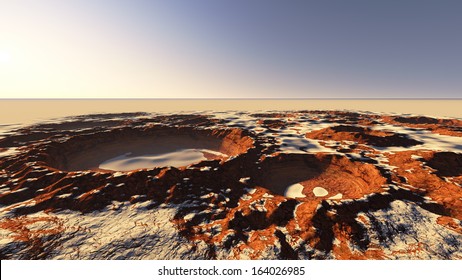 Frozen Water On The Mars