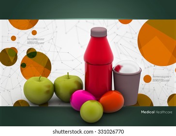 Fruits and juice
