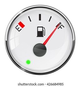 Fuel Gauge. Full Tank. Illustration On White Background. Raster Version