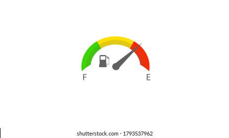 Fuel Indicators Gas Meter. Gauge  Tank Full Icon