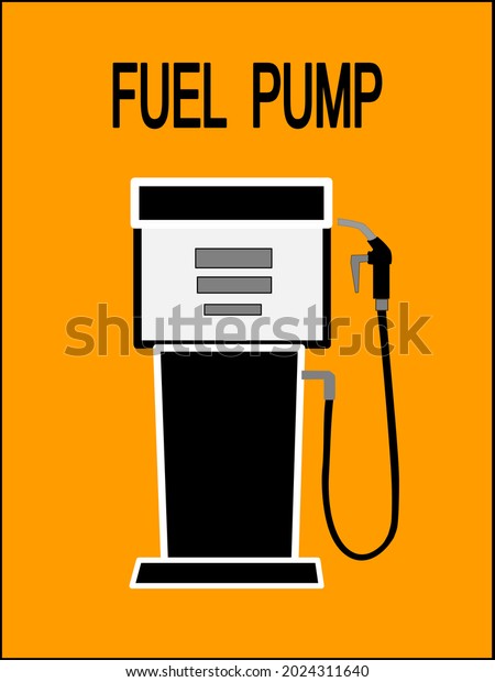 Fuel Pump .\
Fuel Pump icon .Petrol pump. Gas station, Fuel background.  flat\
design .Gasoline pump nozzle with\
drop.