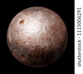 full far side of the Moon isolated on black background (3d space rendering, elements of this image are furnished by NASA)