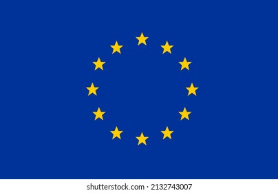 Full Frame Shot Of European Union Flag With Copy Space. Unaltered, Backgrounds, Flag, Copy Space, Identity, Politics, Star Shape And National Flag.