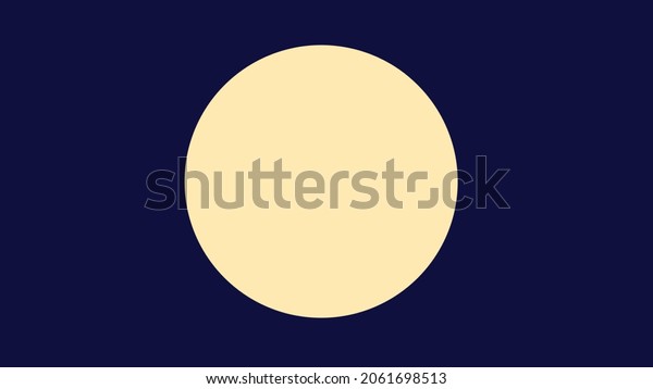 full moon
illustration in a black dark
night