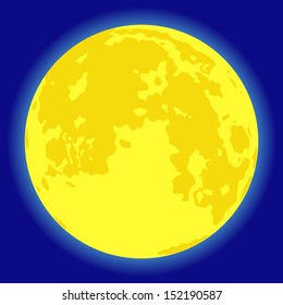 Full moon on a blue sky. Source of map: http://apod.nasa.gov/apod/image/1209/FullMoon20120830smith.jpg