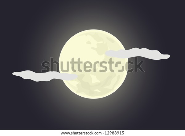 Full Moon. Vector version of this image\
(\