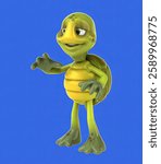 Fun 3D cartoon turtle talking