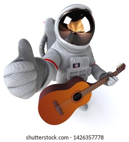 Fun astronaut - 3D Illustration - Shutterstock ID 1426357778