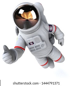 Fun Astronaut - 3D Illustration