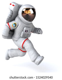 Fun Astronaut - 3D Illustration