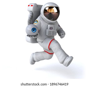 Fun Astronaut - 3D Illustration