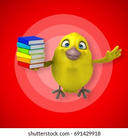 Fun bird - 3D Illustration