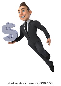 Fun businessman