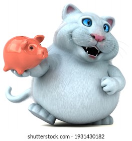 Fun Cat - 3D Illustration