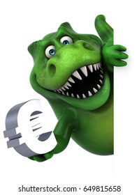 Fun dinosaur - 3D Illustration