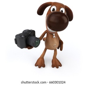 Fun dog - 3D Illustration
